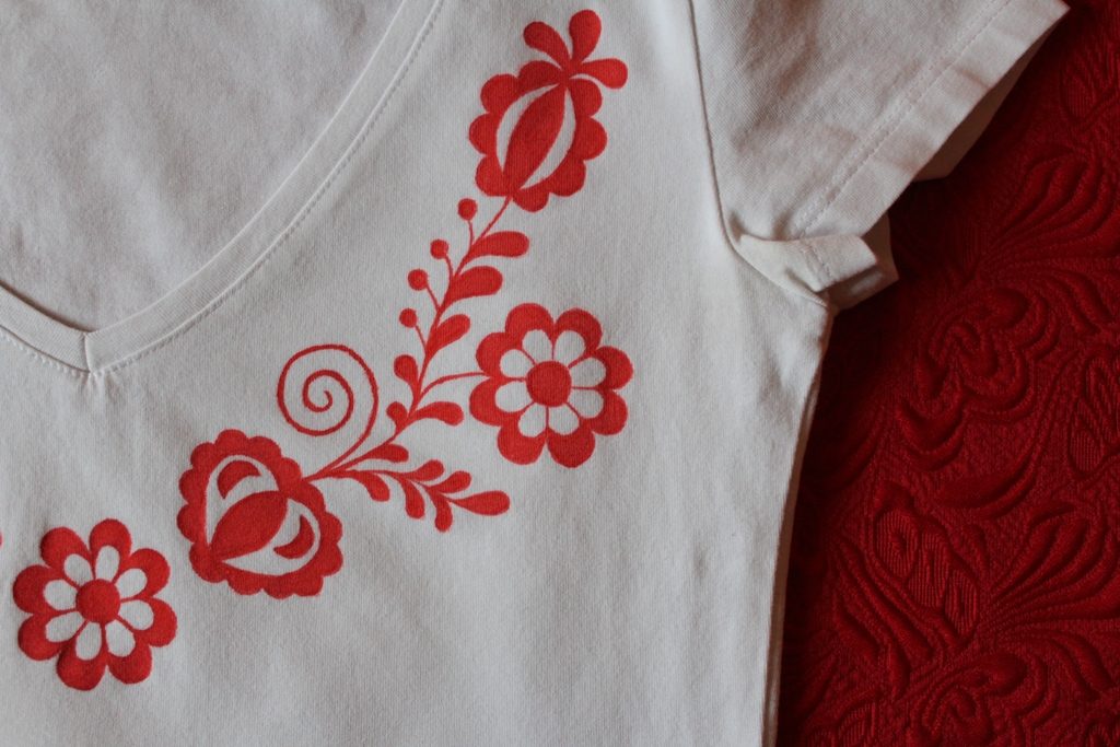 ľudový ornament tričko La Florita